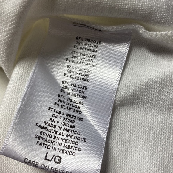 ERI + ALI X ANTHROPOLOGIE WHITE HALTER TOP by Eri + Ali Size Large - Picture 6 of 7